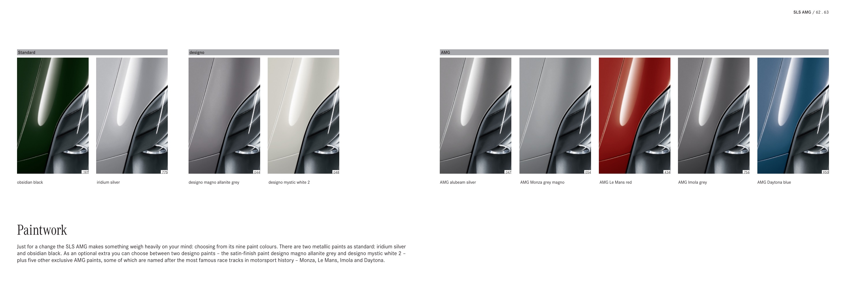 2013 Mercedes-Benz SLS Class Brochure Page 2